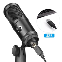 Studio d'enregistrement professionnel Vlogging avec support de trépied Microphone de jeu à condensateur USB