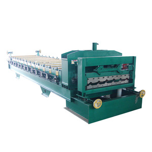 Machine de formage de rouleaux de tuiles de <span class=keywords><strong>toiture</strong></span> en acier coloré HUATONG, vente directe usine, contrôle PLC importé, découpe hydraulique automatique, moteur long - Product Image 6