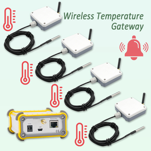 Capteur de température sans fil étanche pour serveur cloud IoT, 4 ensembles, capteur de surveillance de température sans fil étanche IoT - Product Image 1