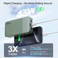 Powerbank Portabel Nobis USA Stock 45W 20000 mAh Kapasitas Besar Pengisian Cepat untuk Ponsel