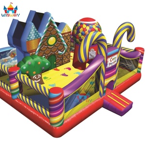Nouveauté 2026 WINWAYTOYS Structures gonflables en PVC sur le thème du paradis des bonbons, location pour fête d'enfants, 5x4m - Product Image 5