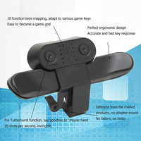 Fixation de bouton de pagaie Support arrière à 10 touches pour contrôleur PS4, rafale turbo, boutons programmables