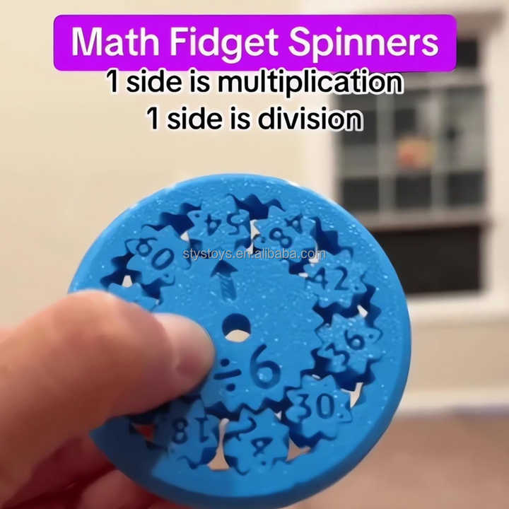 Hot Multiplication and Division Math Fidget Spinners 9PCs Pack Math Fact Fidget Spinner Toy for Kids