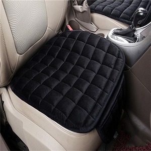 Coussin <span class=keywords><strong>de</strong></span> siège <span class=keywords><strong>de</strong></span> voiture universel monobloc en PU/coton pour la première rangée, toutes saisons, antidérapant, sans sangles ni dossier - Product Image 2