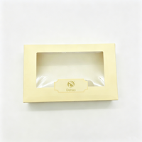 Scatola di Imballaggio per Biancheria Intima in Carta Kraft di Lusso Portatile con Logo Personalizzato, Rivestimento UV e Bronzatura per Vendita al Dettaglio di Abbigliamento