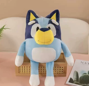 Peluche Megan Blue Dog Family, jouet en coton PP brodé, grande taille, mignon, pour enfants, déguisement Tikili, cadeau - Product Image 2
