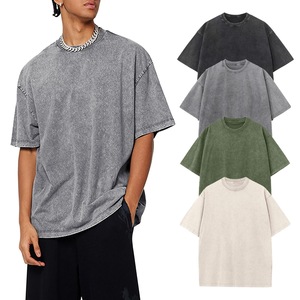 T-shirt <span class=keywords><strong>col</strong></span> rond en coton épais 230 g/m² à manches courtes pour adolescents garçons et filles, vêtement décontracté respirant pour l'été, vente en gros, t-shirt vierge - Product Image 4