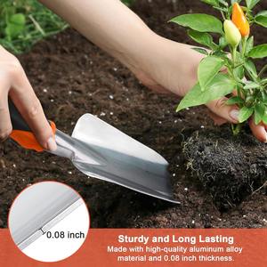 Custom <b>Garden</b> <b>Tools</b> <b>Set</b> Heavy Duty Gardening <b>Tools</b> Include <b>Garden</b> Shovel Transplant Trowel and Hand Rake with Ergonomic Handle - Product Image 4