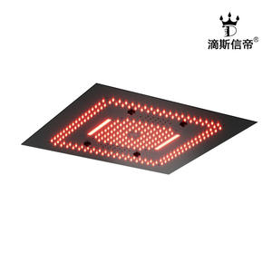 Cabezal de Ducha LED Multifuncional de 60x60 cm, Preinstalado y Oculto, de Acero Inoxidable, con Rociador de Lluvia para Accesorios de Baño - Product Image 2