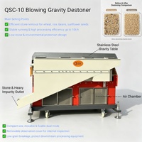Machine automatique de déstonage par gravité pour graines et semences, équipement de retrait des pierres pour ligne de production agricole de traitement des semences