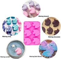 Versand bereit 6-Loch-Rechteckform Silikon form Silikon formen Seifen form zum Backen Kerzen form Silikon kuchen werkzeuge