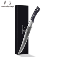 Couteau de cuisine japonais forgé à la main en acier Damas résistant à la rouille, design innovant, pour découper