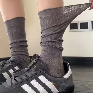 Women's Slouch <b>Socks</b> Off White Cotton Breathable <b>Knee</b> <b>High</b> <b>Socks</b> For Spring Summer Wear - Product Image 5