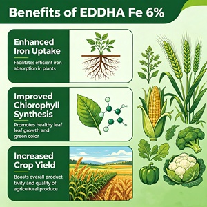 EDDHA Fe 6% Orto-Orto 2% 100% Soluble en Agua, Sin Residuos, Corrige la Deficiencia de Hierro, Hojas Amarillas, para Pulverización Foliar e Irrigación <span class=keywords><strong>por</strong></span> <span class=keywords><strong>Goteo</strong></span> - Product Image 5