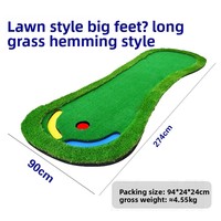 Tapis d'entraînement de golf OEM en matériau PVE, adapté pour l'intérieur et l'extérieur, antidérapant, toutes saisons