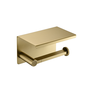 Thiết kế hiện đại Brushed Brass vệ sinh phụ kiện nhà máy đặt tên phòng tắm phụ kiện phần cứng kệ nhà vệ sinh bàn chải khăn thanh - Product Image 2