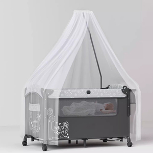 Cama Cuna Plegable Moderna de Hierro para Dormitorio y Sala de Estar, para Niños de 0 a 3 Años - Product Image 5