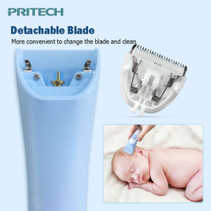 Pritech Nieuw Ontwerp Baby Haar Trimmer Afneembare Keramische Mes IPX6 Waterdichte Oplaadbare Kindje Tondeuse Voor Kinderen - Product Image 4
