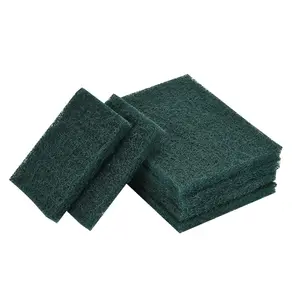 Nylon limpeza Não-tecido polonês pad 6 "x 9" grão 320 # verde 8698 esfregão disco de condicionamento de superfície