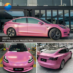 Film d'emballage <span class=keywords><strong>de</strong></span> voiture en vinyle autocollant <span class=keywords><strong>de</strong></span> qualité supérieure rose métallisé holographique PET 1 an <span class=keywords><strong>de</strong></span> garantie Film d'emballage <span class=keywords><strong>de</strong></span> véhicule automobile à changement <span class=keywords><strong>de</strong></span> couleur - Product Image 2