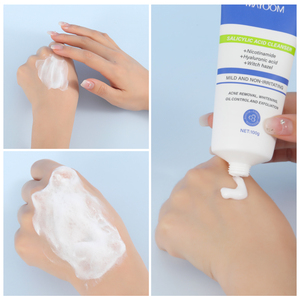 Mousse nettoyante pour le <span class=keywords><strong>visage</strong></span> de marque privée OEM mousse nettoyante en profondeur anti-acné <span class=keywords><strong>acide</strong></span> <span class=keywords><strong>salicylique</strong></span> <span class=keywords><strong>nettoyant</strong></span> pour le <span class=keywords><strong>visage</strong></span> pour toutes les peaux - Product Image 3