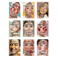 Masques hydratants en feuille aux parfums végétaux et fruités et motifs d'animaux de dessin animé - Tous types de peau, options de logo personnalisé
