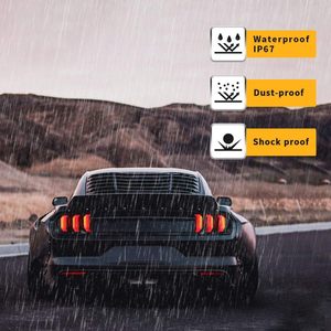 Nuove Luci Posteriori a LED per Passeggeri Anchi Mustang 2015-2023 con Indicatori di Direzione Sequenziali Ambra/Rossi (5 Modalità) e Lente Fumé Oscurata 12V DC - Product Image 5