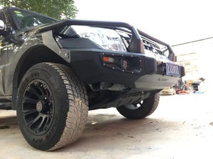 Nuevo Kit de parachoques delantero de acero de gran venta con recortes de gancho de remolque para <span class=keywords><strong>Mitsubishi</strong></span> Pajero <span class=keywords><strong>Montero</strong></span> <span class=keywords><strong>V80</strong></span> V90 V93 V97 - Product Image 5