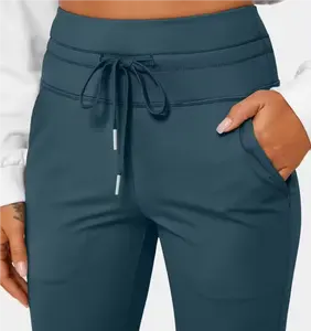 Nuova moda Casual di alta qualità pantaloni da allenamento sportivi Slim a quattro vie con Logo personalizzato alla moda pantaloni da Jogger