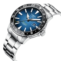 Montres mécaniques automatiques pour hommes en acier inoxydable 316L de luxe simple personnalisées SW200-1, montre classique pour hommes avec mouvement suisse