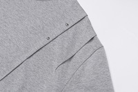 T-shirt en coton double couche de haute qualité, fabrication artisanale, personnalisable avec logo vierge