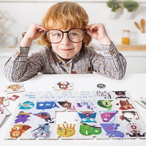 <span class=keywords><strong>Puzzle</strong></span> éducatif en bois pour enfants, alphabet animalier, en boîte métallique, transfrontalier, avec 1001-<span class=keywords><strong>2000</strong></span> <span class=keywords><strong>pièces</strong></span>, pour les 5-7 ans - Product Image 3