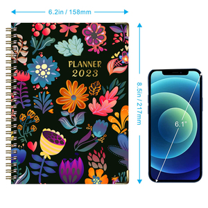 Hermoso regalo recién llegado 2025 espiral colorido elástico cubierta dura cuaderno planificador libro marca pegatinas para oficial viajero niños - Product Image 3