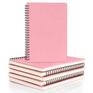 Color Customizable <b>Pink</b> Cover A5 College Ruled Paper Business Spiral Journal <b>Notebook</b> with Customized Logo for Gift - Product Image 1