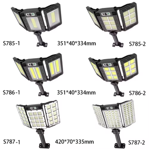 Солнечные наружные светильники с датчиком движения, 3 головки 270 ° широкоугольные Уличные светильники, IP65 водонепроницаемое охранное освещение с 3 режимами - Product Image 6