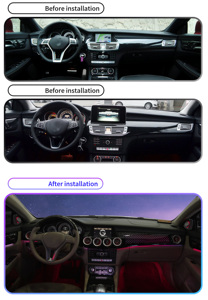 Kit de Lumière Ambiante LED d'Intérieur SJC 64 Couleurs pour <span class=keywords><strong>Mercedes</strong></span>-Benz <span class=keywords><strong>CLS</strong></span> W218, Éclairage Dynamique d'Ambiance Symphonie pour Bouches d'Aération 2012-2017 - Product Image 2