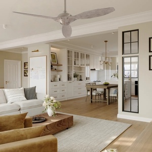 พัดลมเพดานไม้3ใบพัด, สำหรับห้องนั่งเล่น BLDC ทันสมัย - Product Image 6