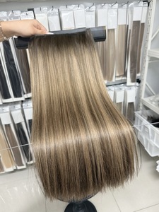 Extensions per capelli umani vergini a doppia trama con ricci naturali, cuticole allineate, Genius Weft, invisibili, all'ingrosso - Product Image 4