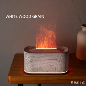 Snow Mountain Aroma <b>Diffuser</b> <b>Essential</b> <b>Oil</b> Humidifier with Realistic Flame Effect USB Ultrasonic Humidifier Home Christmas Gift - Product Image 2