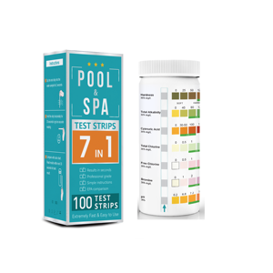 가정용 지하 바다 맞춤형 로고 인쇄를위한 7 in 1 수영장 수질 테스트 스트립 클리너 - Product Image 1
