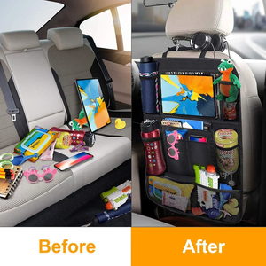 Multifunktion ale Leder-Auto organisatoren-Autoteile-Aufbewahrung tasche Hängende Aufbewahrung tasche für Autos itz lehnen für alle Modelle - Product Image 5