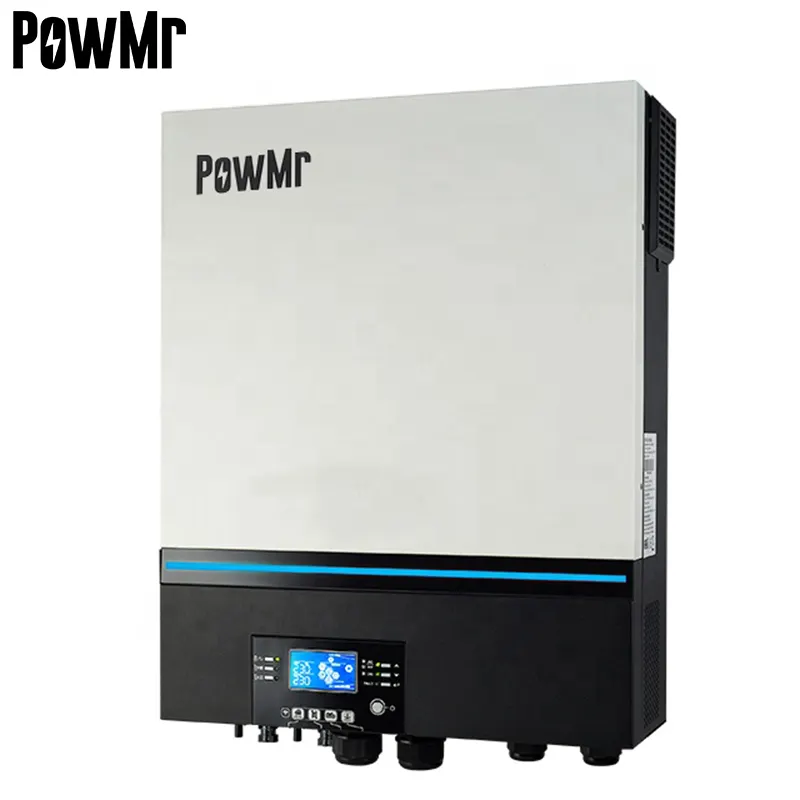 อินเวอร์เตอร์พลังงานแสงอาทิตย์8KW 48V 230V,เครื่องชาร์จพลังงานแสงอาทิตย์แบบไฮบริดพร้อมตัวควบคุมการชาร์จ PV ในตัว80A MPPT 8000W อินเวอร์เตอร์ฟังก์ชัน WIFI