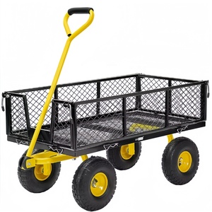Quatro Rodas De Jardinagem Carrinho com Malha Bandeja Roda Barrow Ferramenta <span class=keywords><strong>Trolley</strong></span> para Quintal Plataforma Personalizável para Madeiras OEM Suporte - Product Image 2