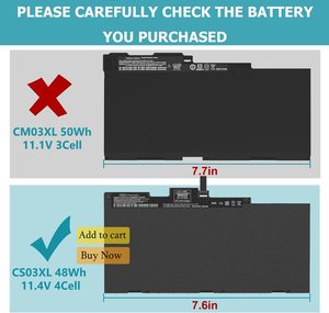 Batería CS03XL para <span class=keywords><strong>HP</strong></span> Elitebook 745, 755, 840, 848, 850, <span class=keywords><strong>G3</strong></span>, G4, <span class=keywords><strong>ZBook</strong></span> <span class=keywords><strong>15u</strong></span>, <span class=keywords><strong>G3</strong></span>, G4, ordenador portátil - Product Image 4