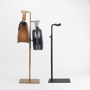 Expositor de <span class=keywords><strong>bolsos</strong></span> de acero inoxidable personalizado, soporte ajustable para <span class=keywords><strong>bolsos</strong></span> de mano, exhibidor de carteras, soporte de mesa para <span class=keywords><strong>bolsos</strong></span>. - Product Image 3
