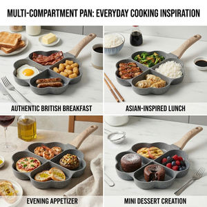 E-TOP Poê<span class=keywords><strong>le</strong></span> à frire antiadhésive en aluminium, multifonction, pour crêpes, burgers et œufs, revêtement granit, Frigideira Sartn <span class=keywords><strong>Padelle</strong></span> - Product Image 4