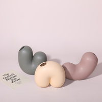 Vente en Gros de Vases Géométriques à Fleurs pour la Décoration de la Maison de Mariage Floreros Nordic Morandi Vase en Céramique Ornements d'Art