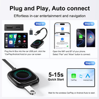 4 32 Carplay Android Auto Box Mini Ai Streaming Video 3 en 1 Watch Netflix YouTube Tiktok para coche 4GB 32GB Netflix Tf Card apple