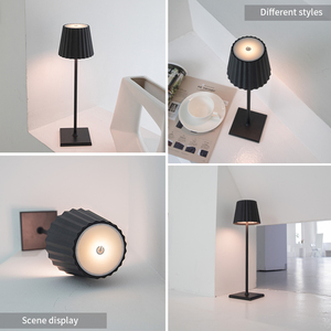 Lámpara de Mesa <span class=keywords><strong>LED</strong></span> Recargable para Exteriores, Decorativa, Inalámbrica, con Atenuación Táctil de Brillo - Product Image 4