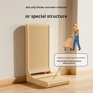 Griffoir pour chat moderne à <span class=keywords><strong>4</strong></span> niveaux en carton ondulé, écologique, avec coussin remplaçable, pour chats d'intérieur, vente en gros - Product Image 4